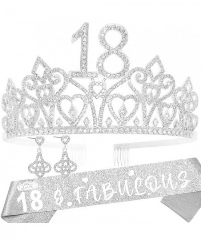 18th Birthday Gifts for Girls 18th Birthday Tiara 18 and Fabulous Sash Birthday Gift for 18 Year Old Girl 18th Bday Gift for ...