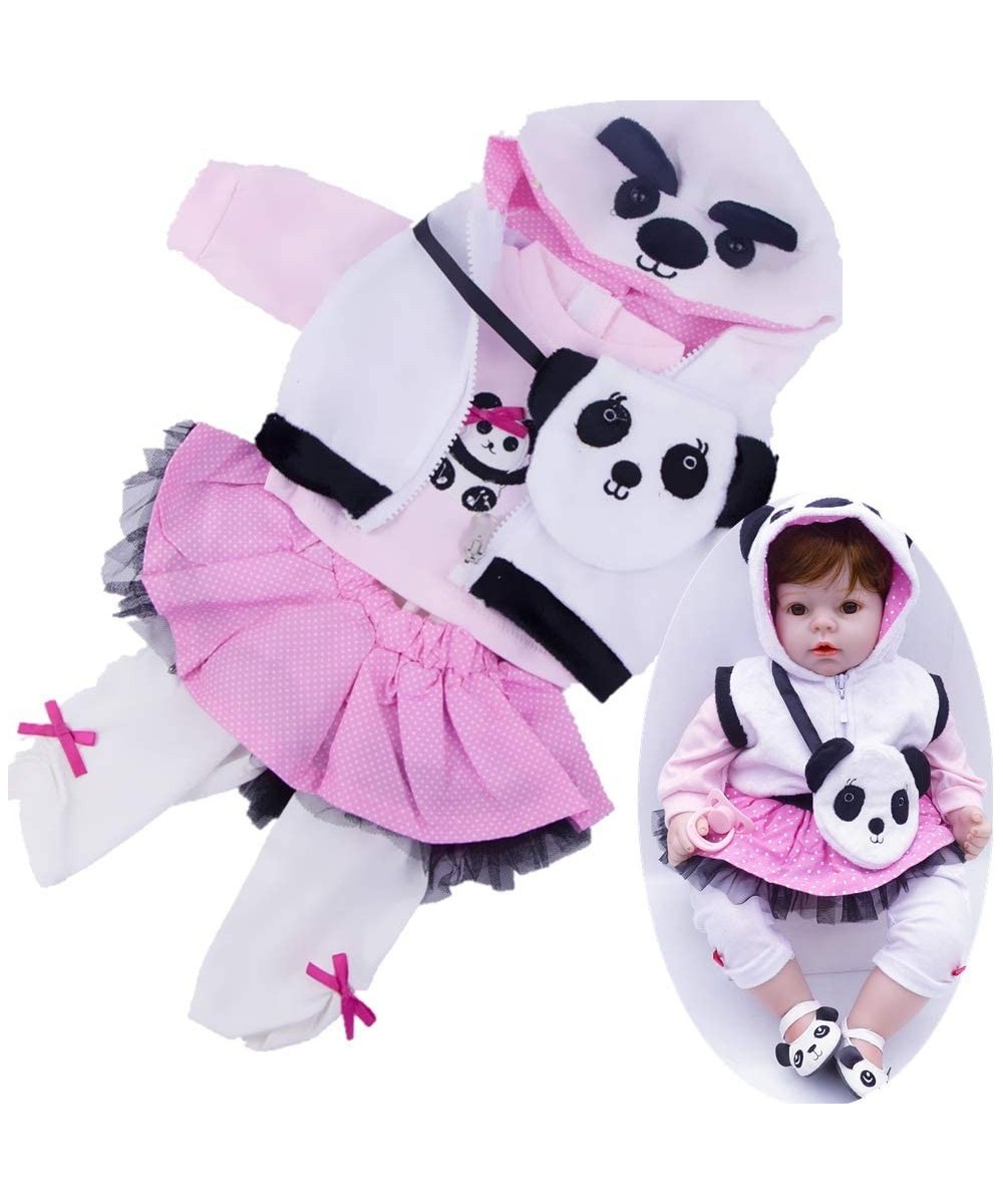 Reborn Baby Dolls Clothes Girl 22 inch Panda Outfit Sets for 20-22" Reborn Doll Clothes 5 pcs $33.55 - Doll Accessories