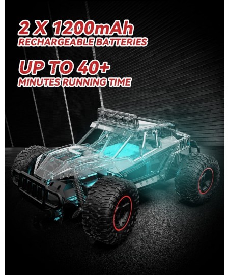 DE43 RC Cars 1:14 Scale Remote Control Car 2WD High Speed 25 Km/h All Terrains Electric Toy Off Road RC Car Vehicle Truck Cra...