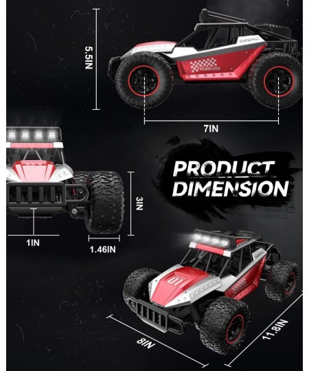 DE43 RC Cars 1:14 Scale Remote Control Car 2WD High Speed 25 Km/h All Terrains Electric Toy Off Road RC Car Vehicle Truck Cra...