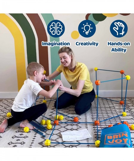 158 PCS Fort Building Kit for Kids Toddler Construction Fort Building Builder Toys for Boys Girls DIY Build A Fort Set Indoor...