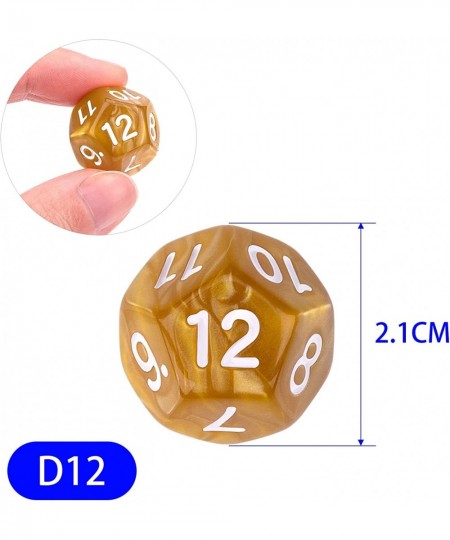 30 Pieces 12 Sided Polyhedral Dice Set 22 Colors 12 Sides Dice Assortment for Dungeons and Dragons RPG MTG Table Games Come w...