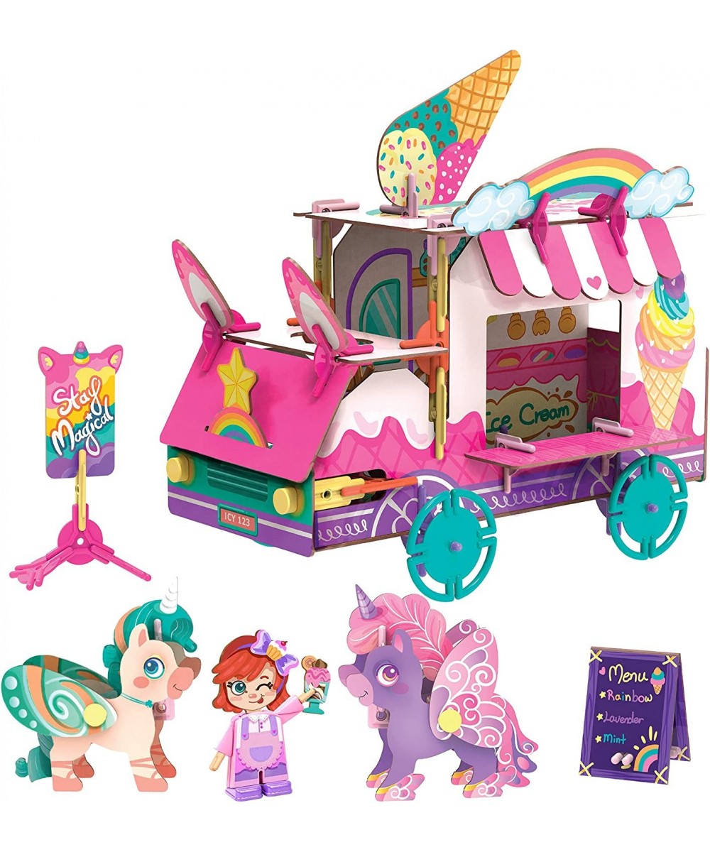 Unicorn Ice Cream Truck | Build-Your-Own Magical Animals Play Set Kids 3D Puzzle Toy - STEM Girl Toys Ages 6-7 and Up $42.99 ...