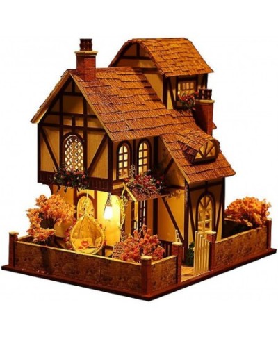 DIY Miniature Dollhouse Kit with Music Box 3D Puzzle Challenge for Adult Kids Xmas Gifts (Flower Town) $121.51 - Dollhouses