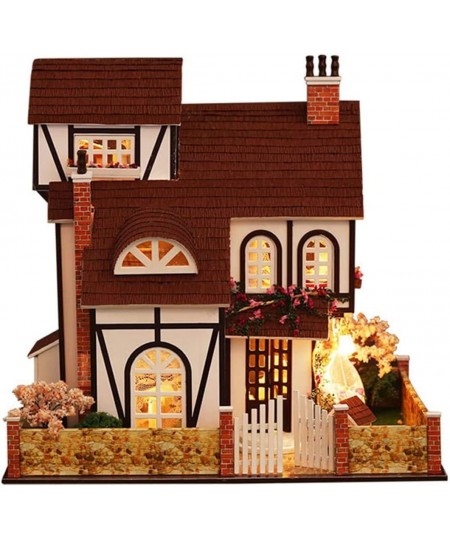 DIY Miniature Dollhouse Kit with Music Box 3D Puzzle Challenge for Adult Kids Xmas Gifts (Flower Town) $121.51 - Dollhouses