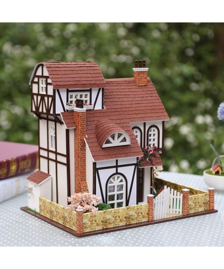 DIY Miniature Dollhouse Kit with Music Box 3D Puzzle Challenge for Adult Kids Xmas Gifts (Flower Town) $121.51 - Dollhouses