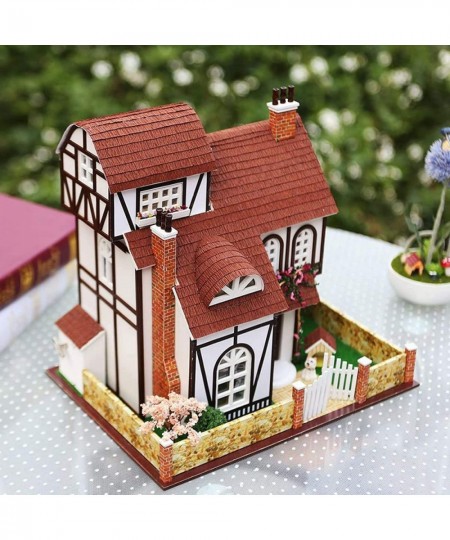 DIY Miniature Dollhouse Kit with Music Box 3D Puzzle Challenge for Adult Kids Xmas Gifts (Flower Town) $121.51 - Dollhouses