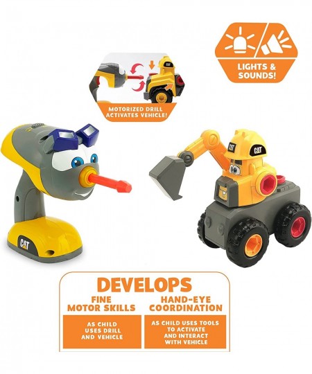 Construction Jr. Crew Fix-It Fleet Toy Excavator Yellow $26.63 - Kids' Play Construction Vehicles