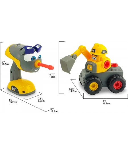 Construction Jr. Crew Fix-It Fleet Toy Excavator Yellow $26.63 - Kids' Play Construction Vehicles