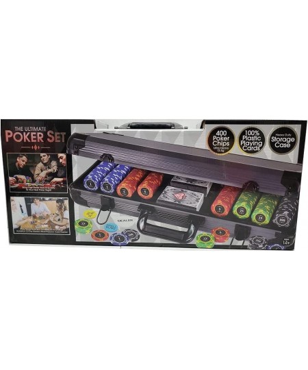 Poker Set 400 Poker Chips Ultra-Heavy 13.6g $123.77 - Casino Equipment