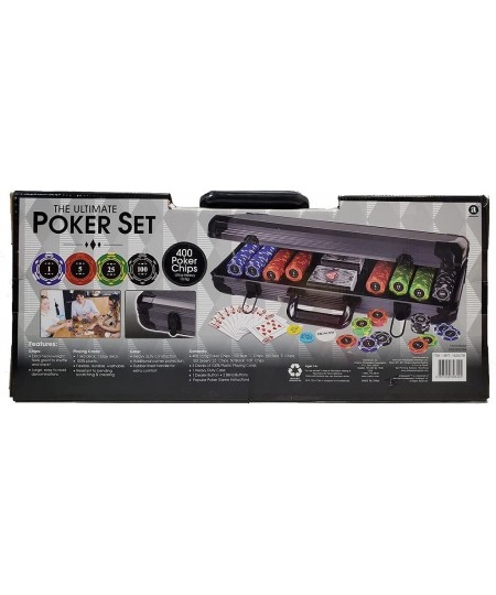 Poker Set 400 Poker Chips Ultra-Heavy 13.6g $123.77 - Casino Equipment