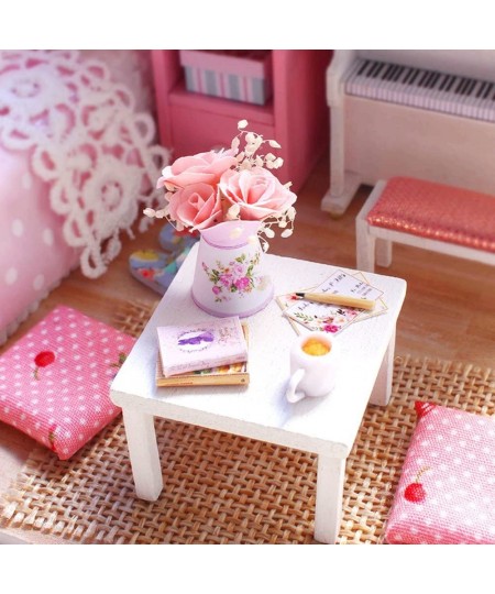 Dollhouse Miniature DIY House Kit Creative Room with Furniture and Cover for Romantic Valentine's Gift (Sunny Princess) $28.2...