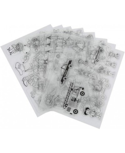 8pcs Shrink Sheet Heat Shrinky Sheets Creative Pack Shrinky Art Paper with Pattern Shrinkable DIY Hand Made Craft Tool for Bo...