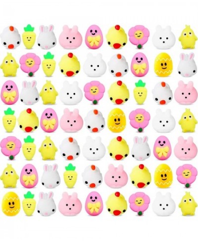 60 Pieces Easter Mochi Squishy Animal Toys Kawaii Bunny Chicks Toys Easter Mochi Stress Relief Egg Toys Easter Basket Fillers...