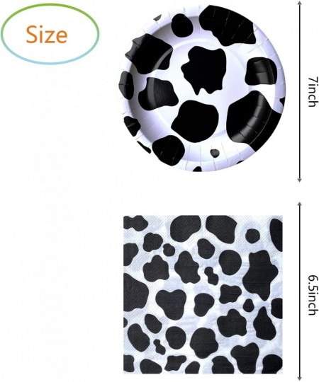 Cow Print Birthday Party Supplies 20 Plates and 20 Napkins for Cow Print Theme Birthday Party Decorations $25.49 - Kids' Part...