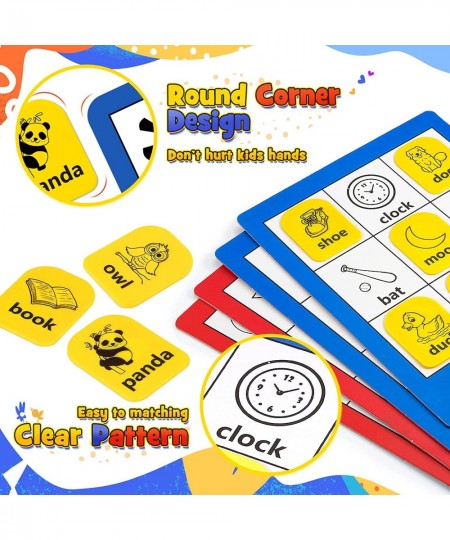 Bingo Games for Kids Ages 4-8 Board Game Preschool Game Sight Words Games Educational Games Family Board Games for 3-8 Years ...