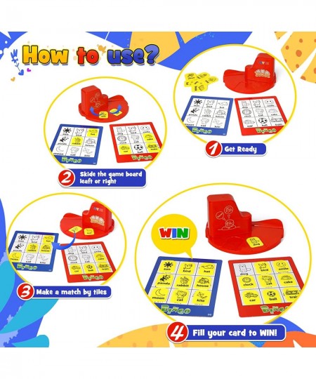 Bingo Games for Kids Ages 4-8 Board Game Preschool Game Sight Words Games Educational Games Family Board Games for 3-8 Years ...