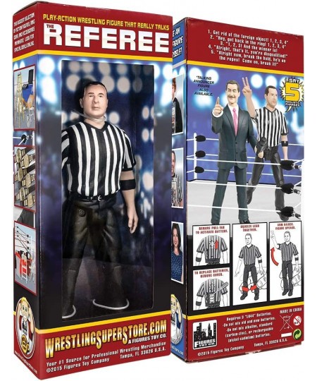 Counting and Talking Wrestling Referee Action Figure $41.09 - Action Figures