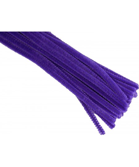 12" Plain Purple Chenille (Pipe Cleaner) 6MM Stems Choose Package Amount (25) $13.98 - Craft Pipe Cleaners