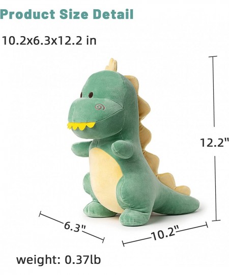 Dinosaur Stuffed Animal 12“ Cute Stuffed Dinosaur Plush Soft Dino Plush Dinosaur Plushie Toys for Boys Girls Baby Kids (Green...