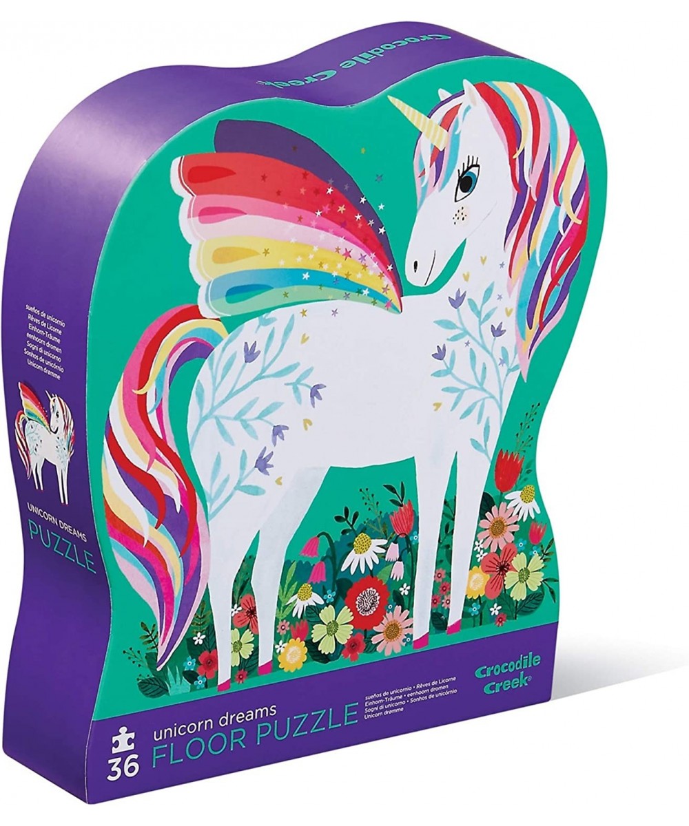 - Unicorn Dreams - 36 Piece Jigsaw Floor Puzzle with Heavy-Duty Box for Storage Large 20" x 27" Completed Size Designed for K...