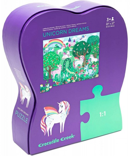 - Unicorn Dreams - 36 Piece Jigsaw Floor Puzzle with Heavy-Duty Box for Storage Large 20" x 27" Completed Size Designed for K...