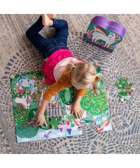 - Unicorn Dreams - 36 Piece Jigsaw Floor Puzzle with Heavy-Duty Box for Storage Large 20" x 27" Completed Size Designed for K...