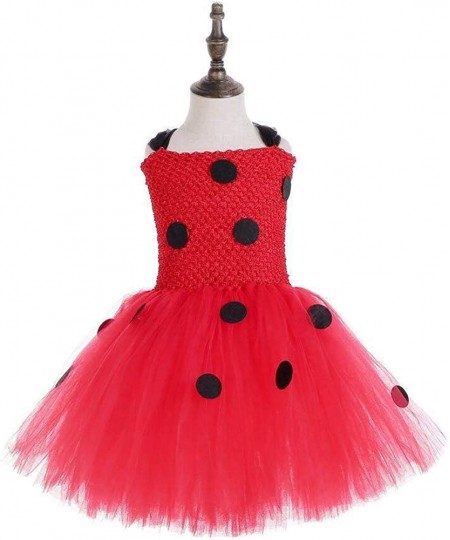 Girls Ladybug Tutu Dress Up Ladybug Cosplay Halloween Costume for Girls 2-9 Years Old $44.18 - Kids' Costumes