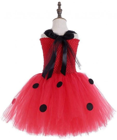 Girls Ladybug Tutu Dress Up Ladybug Cosplay Halloween Costume for Girls 2-9 Years Old $44.18 - Kids' Costumes