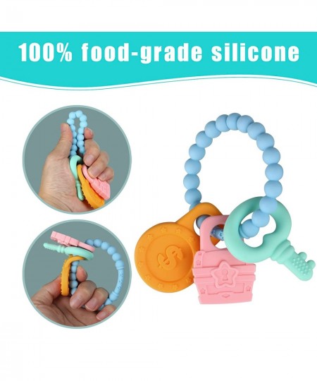 Silicone Teething Toys for Baby 3+ Months Choking-Proof Design 100% Food-Grade Silicone Infant to Toddler Teether Shower Gift...