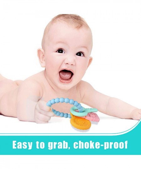 Silicone Teething Toys for Baby 3+ Months Choking-Proof Design 100% Food-Grade Silicone Infant to Toddler Teether Shower Gift...