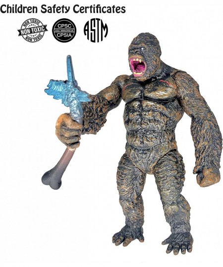 Set of 7 Godzilla Toys with Carry Bag Movable Joint Action Figures 2021 King of The Monsters Mini Dinosaur Mothra Imago Burni...