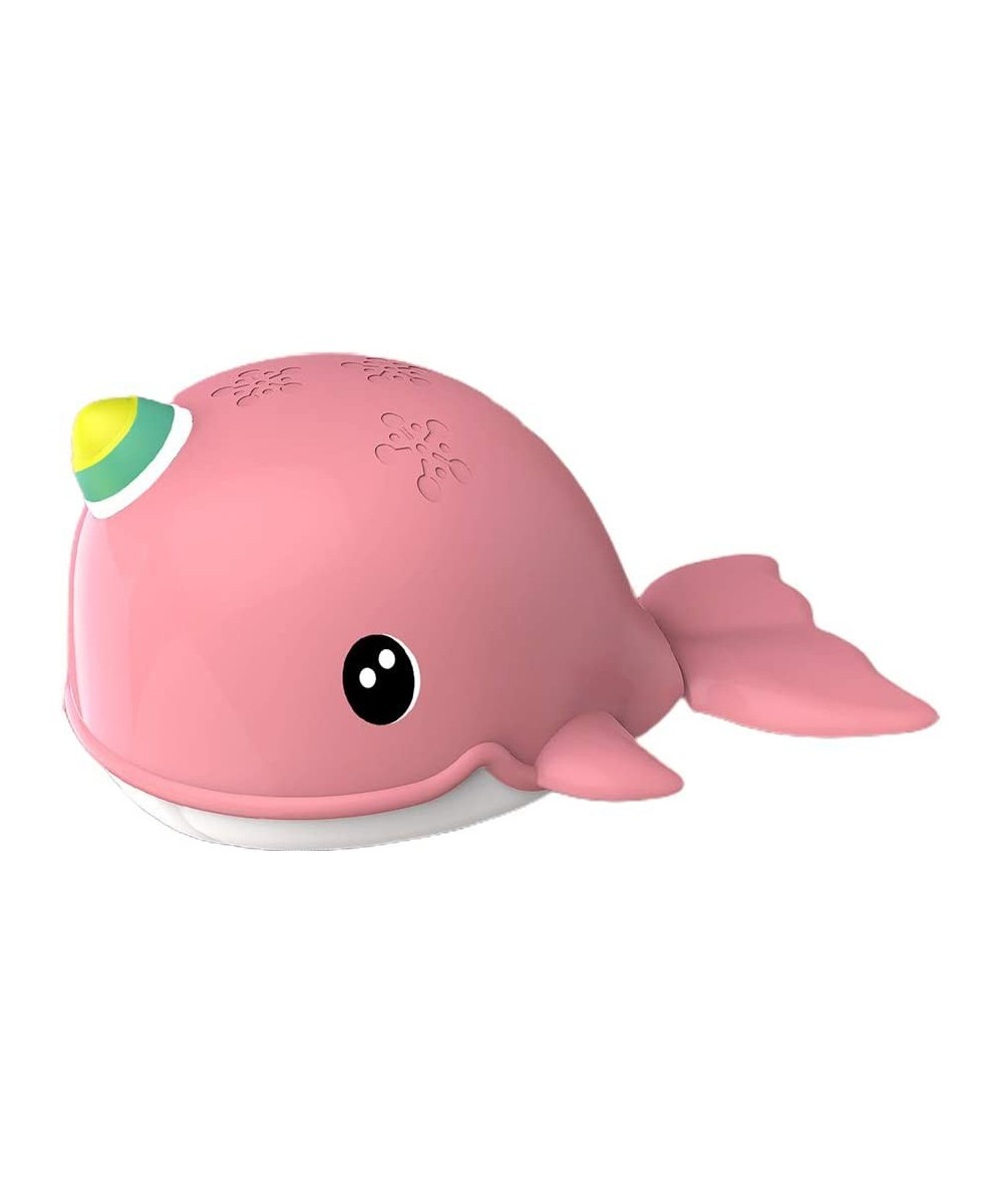 Kids Bath Toy Wind-up Swimming Narwhal Bathtub Floating Water Toy Cute Little Whale Clockwork Fish Bathtub Toy for Toddlers (...