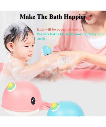 Kids Bath Toy Wind-up Swimming Narwhal Bathtub Floating Water Toy Cute Little Whale Clockwork Fish Bathtub Toy for Toddlers (...