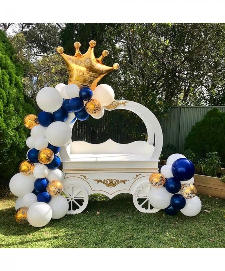 12 Pieces Gold Crown Balloons Aluminum Foil Helium Balloons Aluminum Foil Crown Balloons for Birthday Wedding Halloween Chris...