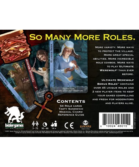 Bezier Games Ultimate Werewolf Bonus Roles $29.58 - Board Games