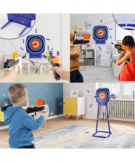 Shooting Target Compatible with Nerf Toy Guns and Foam Darts 2022 Released Digital Shooting Game with Touch Screen Practice T...