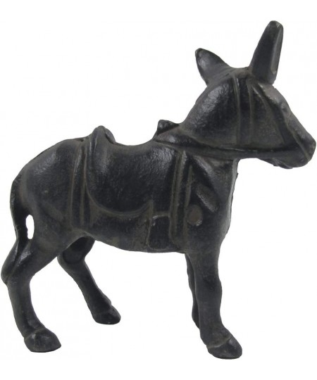 Treasure Gurus Vintage Cast Iron Burro Coin Money Piggy Bank Metal Antique Style Donkey Southwestern Western Home Decor $54.5...