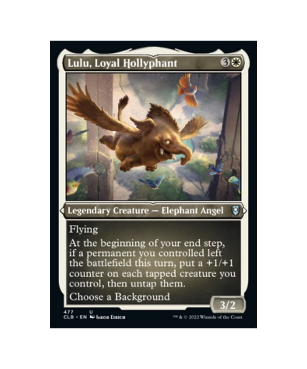 Magic: the Gathering - Lulu Loyal Hollyphant (477) - Etched - Foil - Battle for Baldur's Gate $11.94 - Trading Cards & Access...