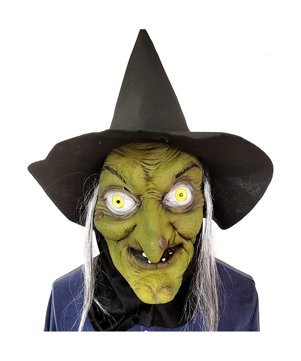 Halloween Scary Demon Costume Witch Mask Party Decorations Horror Creepy Latex Masks $27.08 - Kids' Dress-Up Accessories