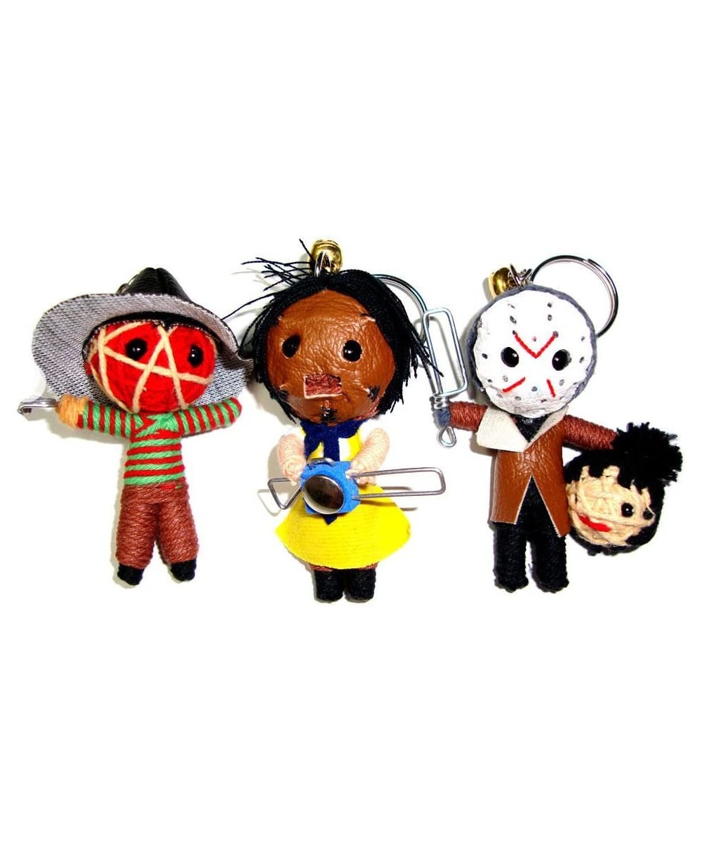 Freddy Jason Leatherface Triple Mini String Doll Set $27.67 - Dolls