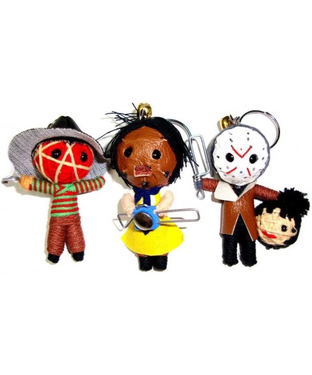 Freddy Jason Leatherface Triple Mini String Doll Set $27.67 - Dolls