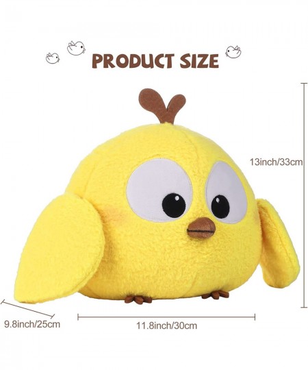 Bird Stuffed Animal 12'' Yellow Cute Plushies Chubby Bird Cute Pillows Fluffy Cuddly Bird Plush Plush Toys Birthday Christmas...