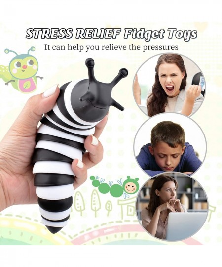 Fidget Slug Toy Funny Sensory Slug Fidget Toys 1 PC Slug Fidget Toy ADHD Anxiety Stress Relief Decompression Stim Toys Funny ...