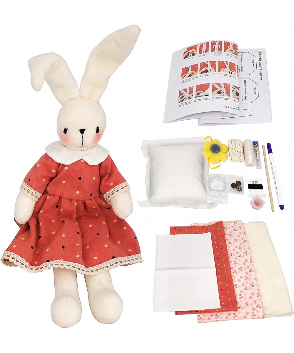 Adult and Child Doll Making Kits DIY Plush Doll Sewing Kits Cute Animal Dolls Gifts for Girls Handmade Doll Craft Kits. (Bunn...