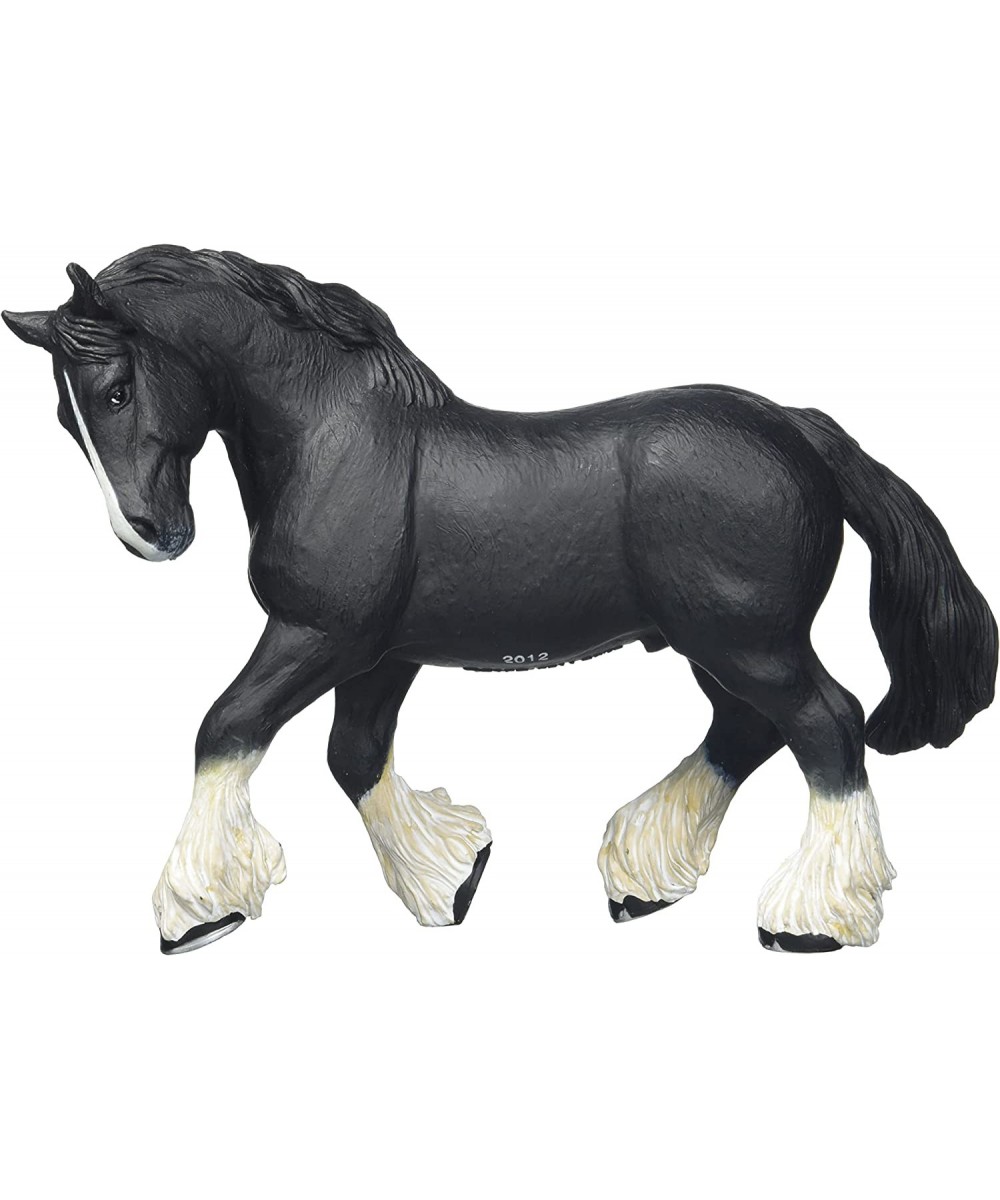 Hand-Painted - Figurine - Horses Foals and Ponies - Black Shire Horse Figure-51517 - Collectible - for Children - Suitable fo...