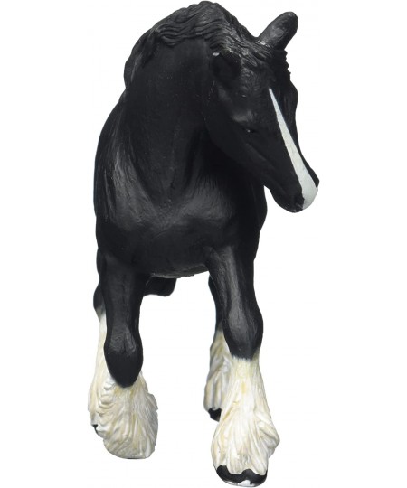 Hand-Painted - Figurine - Horses Foals and Ponies - Black Shire Horse Figure-51517 - Collectible - for Children - Suitable fo...