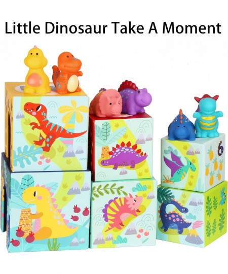 Toddlers and Babies Dinosaur Sorting and Stacking Toys Blocks for 1-3 Kids Preschool Learning Numbers Nesting Boxes Montessor...