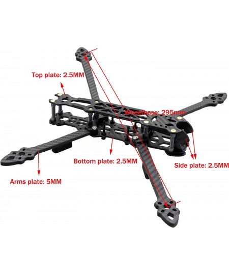 295mm FPV Racing Drone Frame 7inch Carbon Fiber Quadcopter FPV Freestyle Frame with 5mm Arms $63.62 - Hobby RC Quadcopters & ...