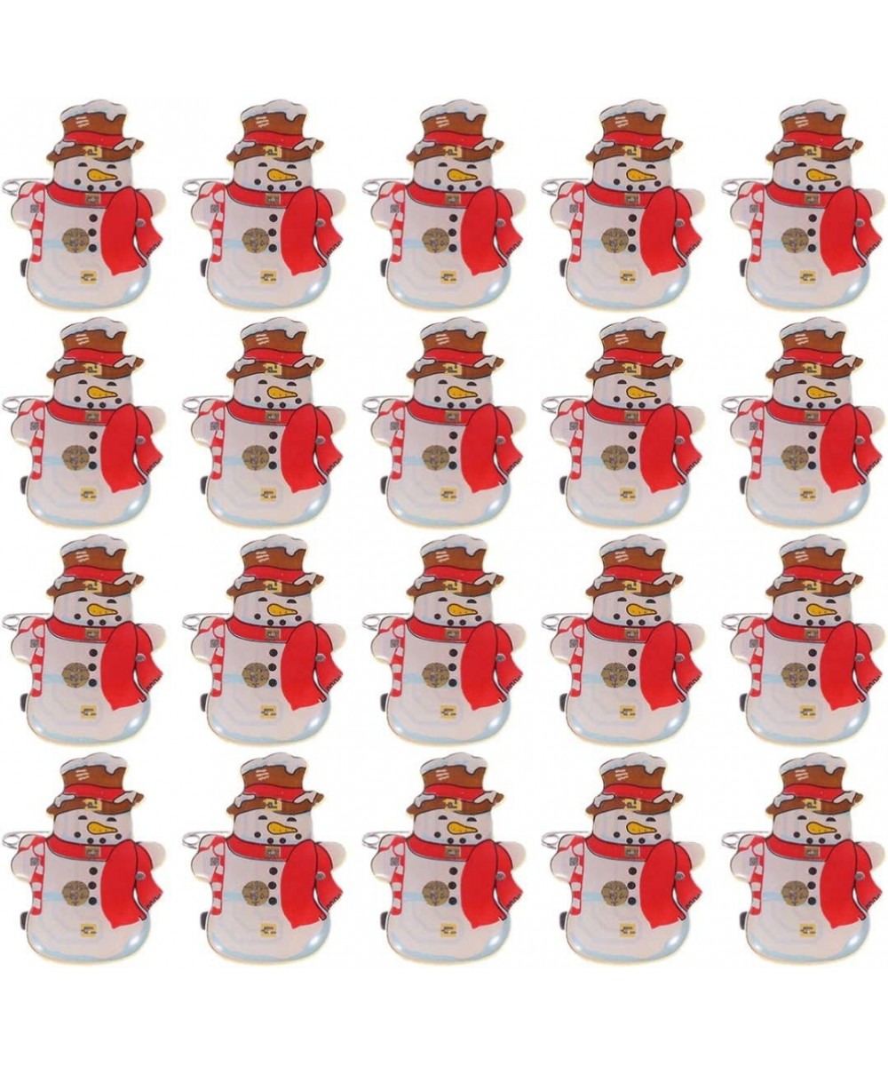 Christmas LED Flashing Brooch Pin Holiday Xmas Snowman Badge Brooch for Children Gift Party Favors 25Pcs $17.78 - Kids' Party...